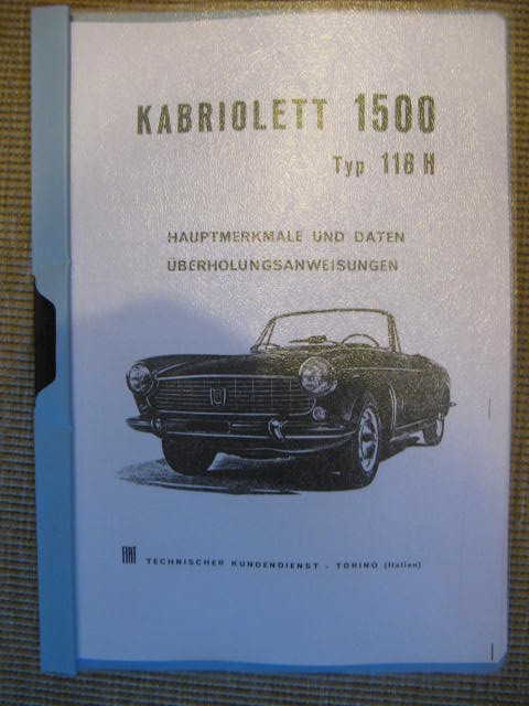 BOOK FIAT 118H